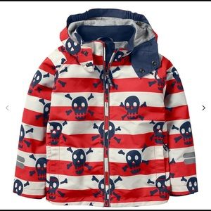 Boys Mini Boden Skull & Crossbones Anorak